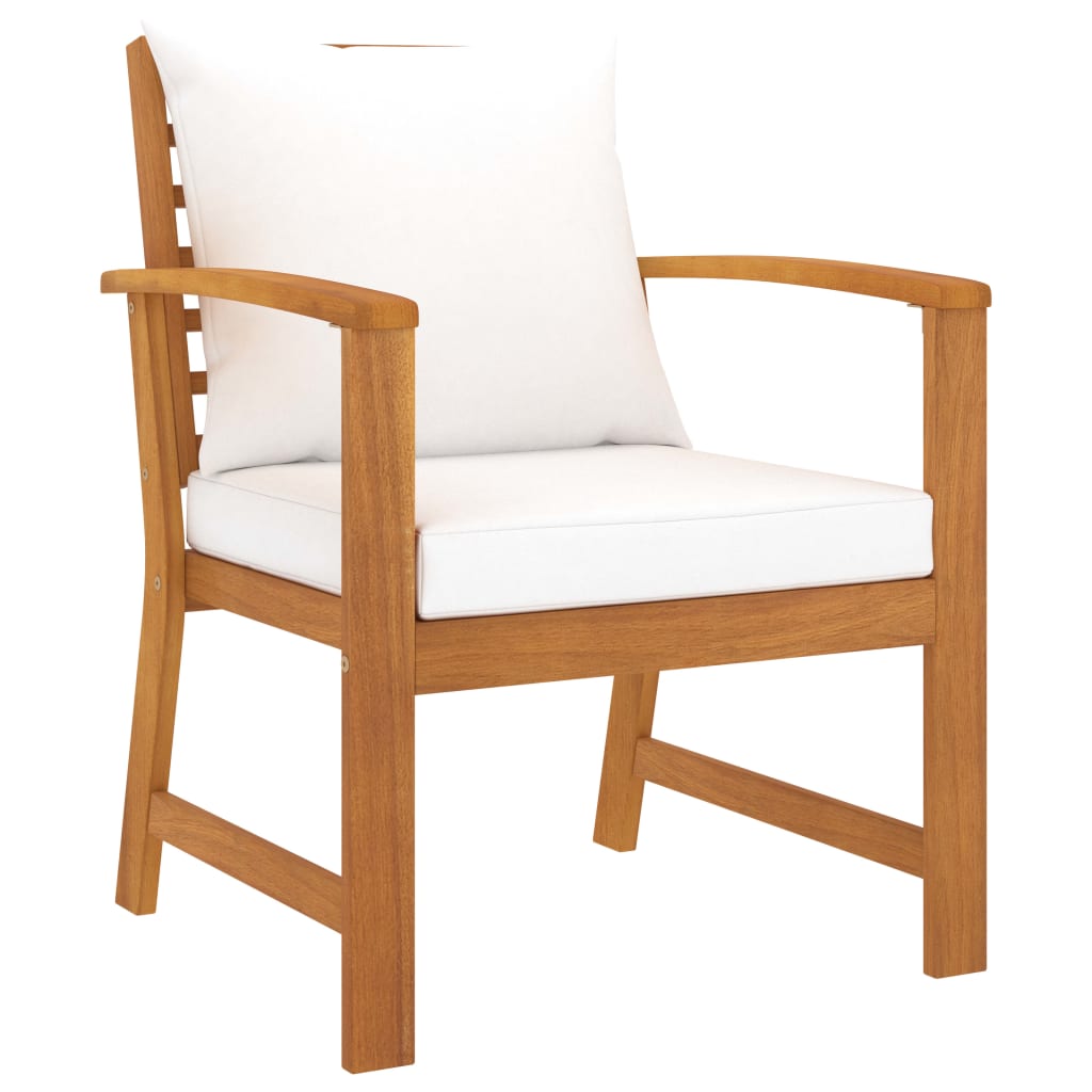 Set mobilier de grădină cu perne, 5 piese, lemn masiv acacia GartenMobel Dekor