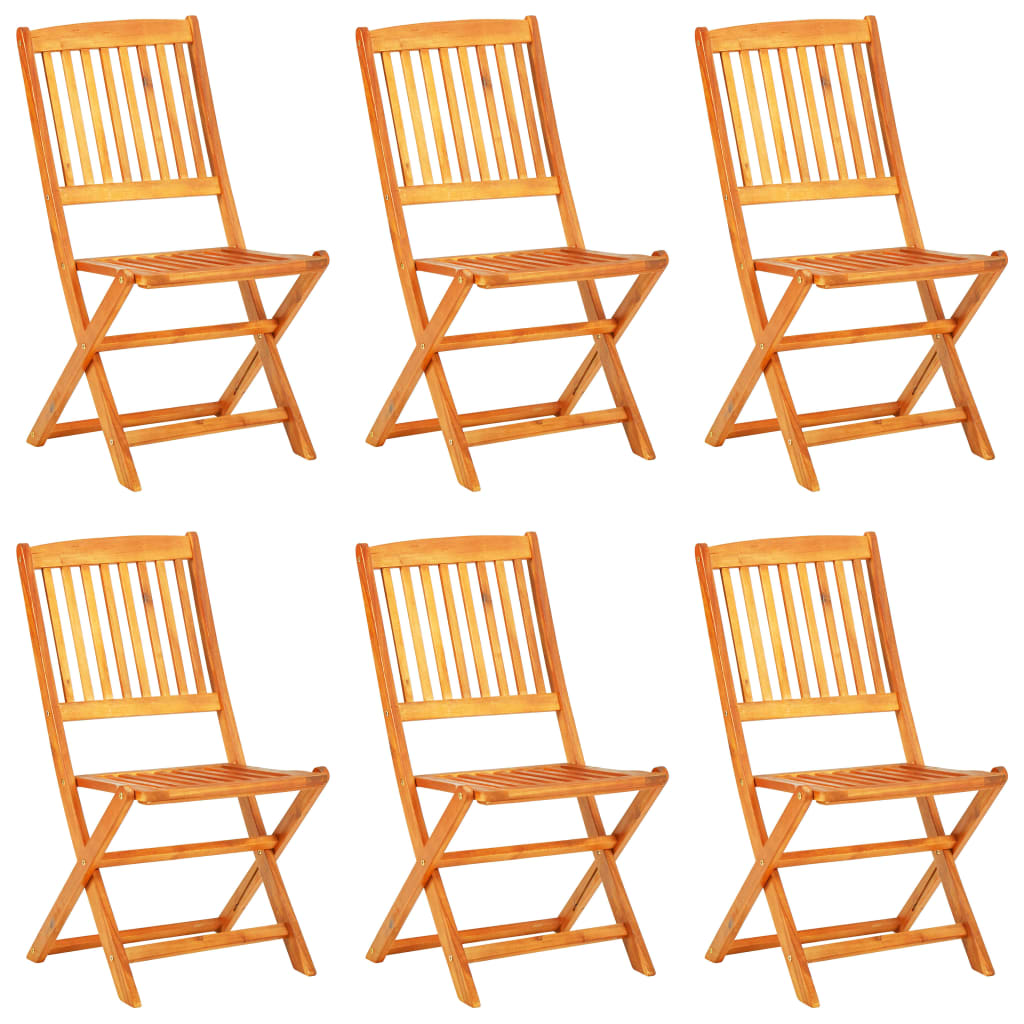 Set mobilier de grădină pliabil, 7 piese, lemn masiv acacia GartenMobel Dekor