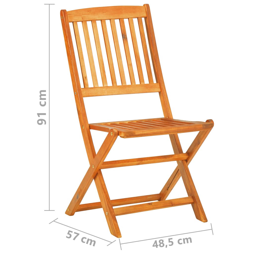 Set mobilier de grădină pliabil, 7 piese, lemn masiv acacia GartenMobel Dekor