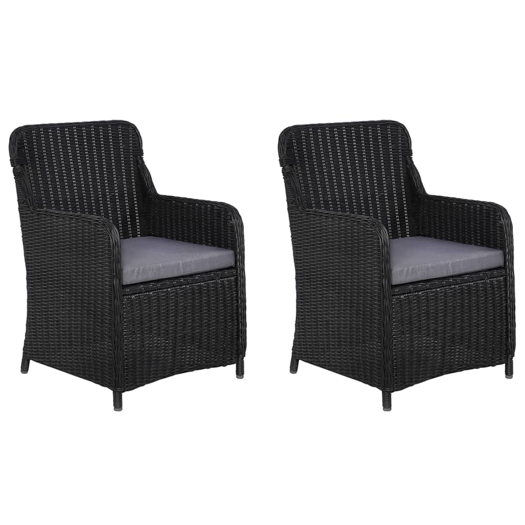 Set mobilier de grădină, 3 piese, negru GartenMobel Dekor