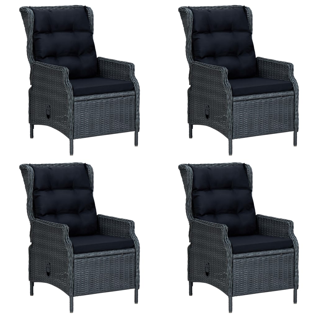 Set mobilier de grădină, 5 piese, gri închis GartenMobel Dekor