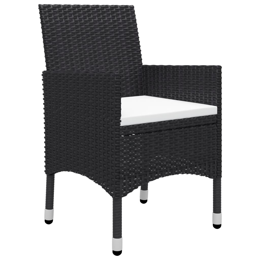 Set mobilier de grădină, 5 piese, negru GartenMobel Dekor