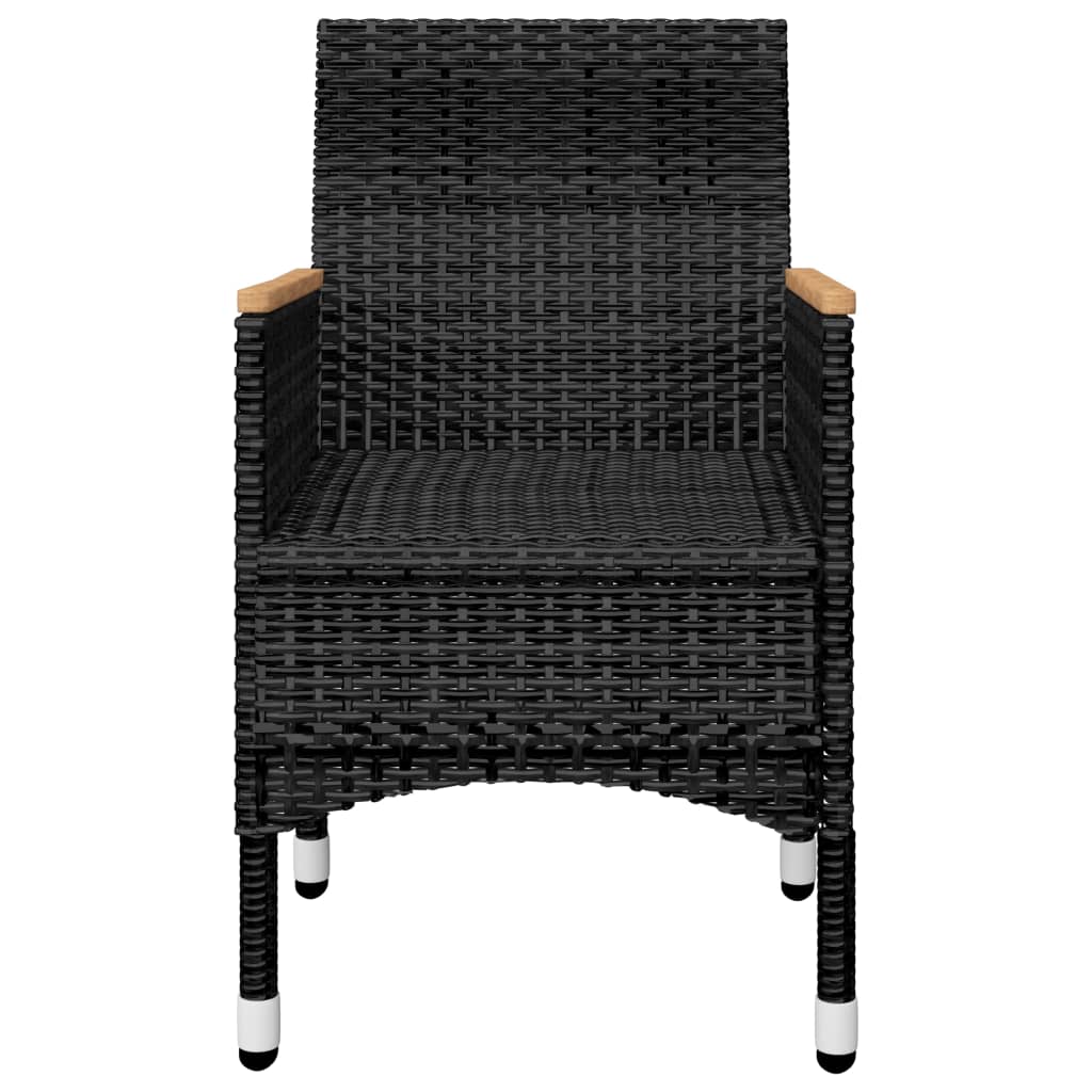 Set mobilier de grădină, 5 piese, negru GartenMobel Dekor