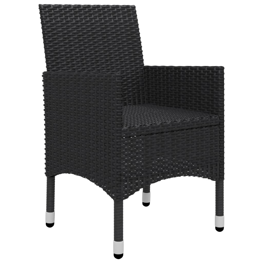 Set mobilier de grădină, 7 piese, negru GartenMobel Dekor