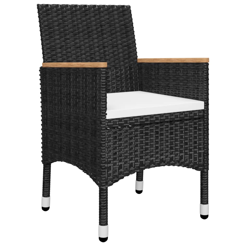 Set mobilier de grădină, 7 piese, negru GartenMobel Dekor