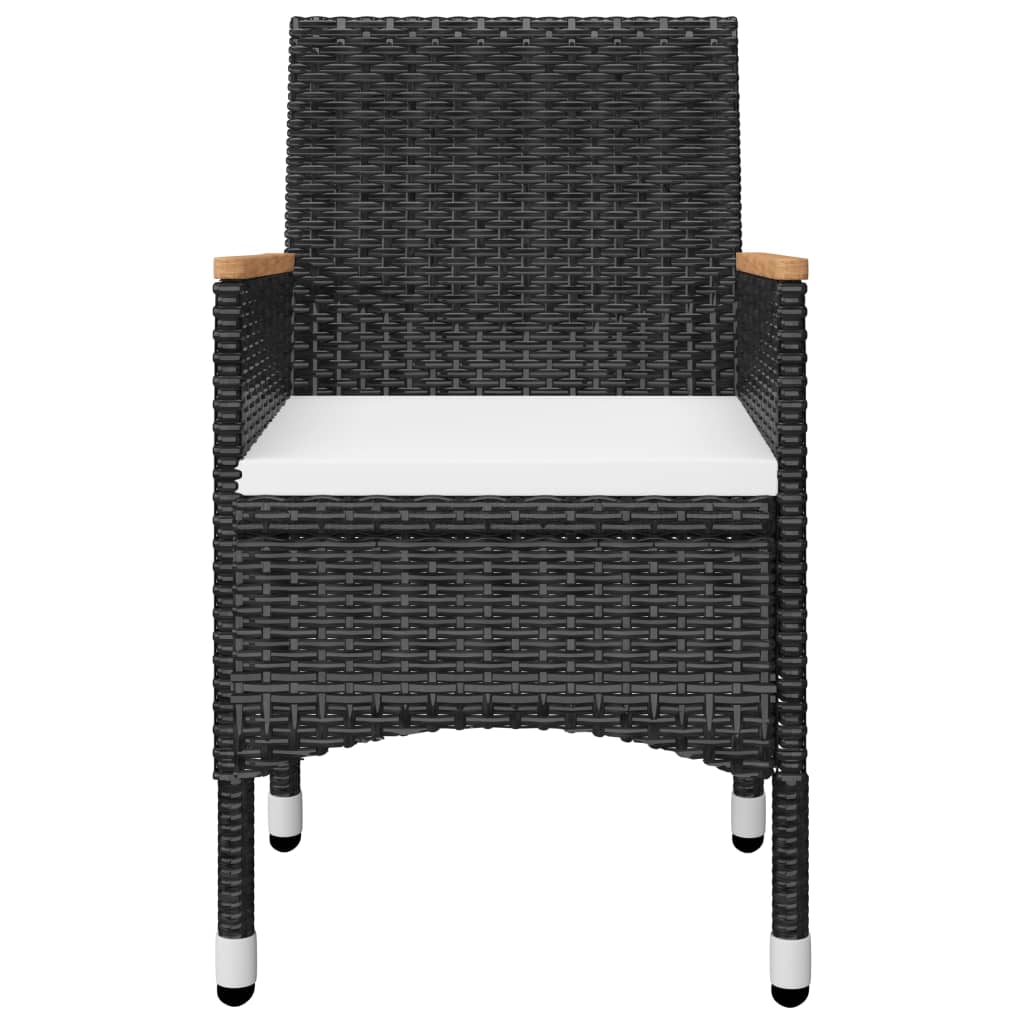 Set mobilier de grădină, 7 piese, negru GartenMobel Dekor