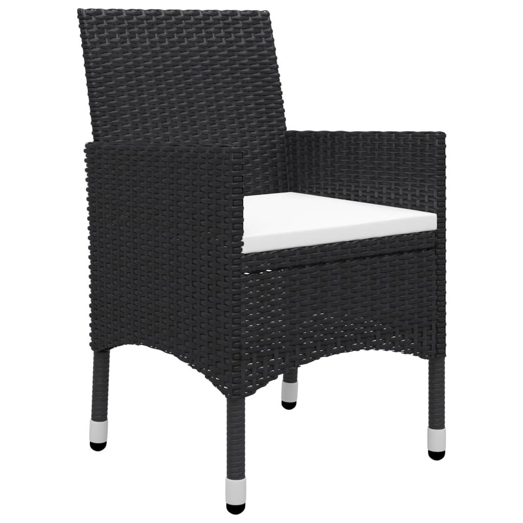 Set mobilier de grădină, 7 piese, negru GartenMobel Dekor
