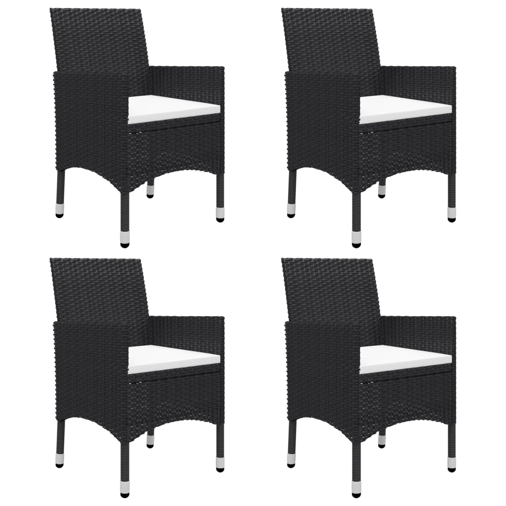 Set mobilier de grădină, 7 piese, negru GartenMobel Dekor