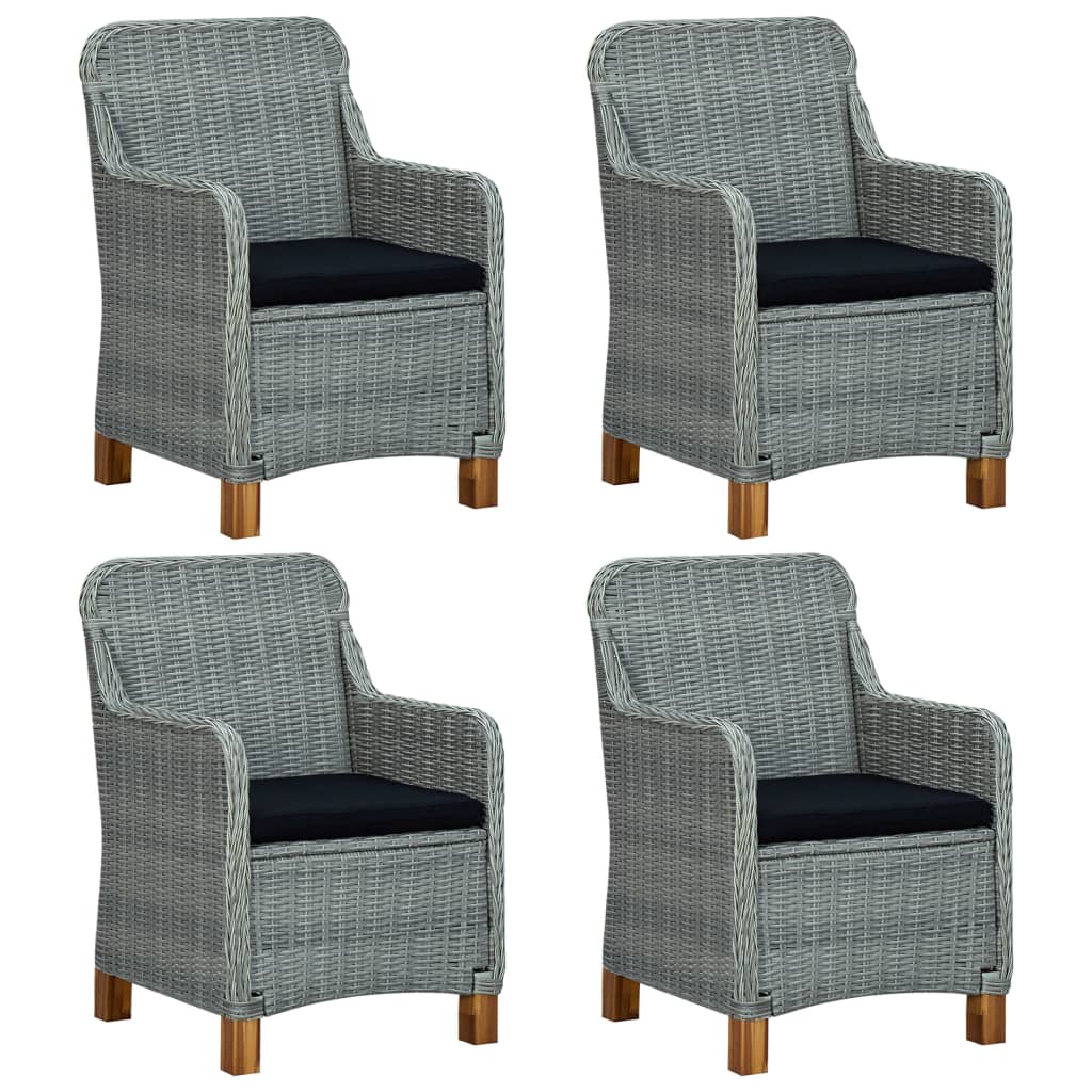 Set de masă pentru grădină, 5 piese, gri deschis GartenMobel Dekor