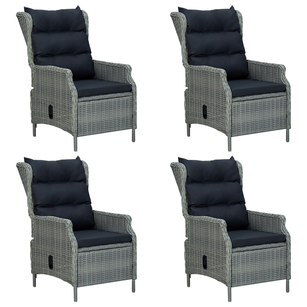 Set de masă pentru grădină, 5 piese, gri deschis GartenMobel Dekor