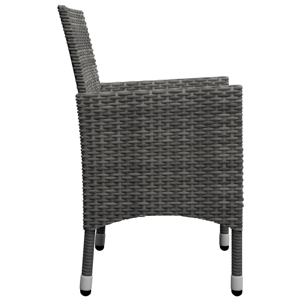Set mobilier de grădină, 11 piese, gri GartenMobel Dekor