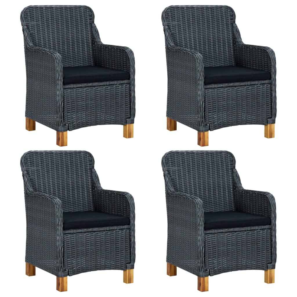 Set mobilier de grădină, 5 piese, gri închis GartenMobel Dekor