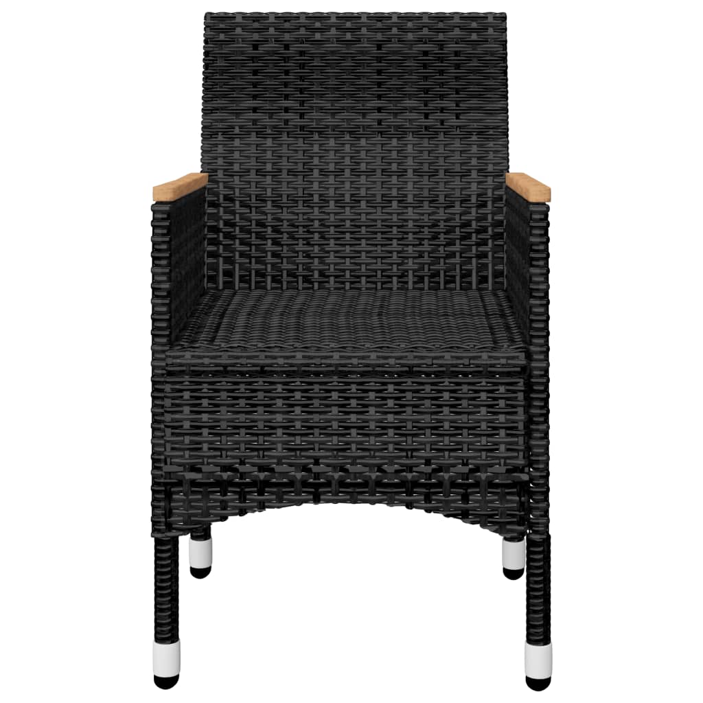 Set mobilier de grădină, 7 piese, negru GartenMobel Dekor