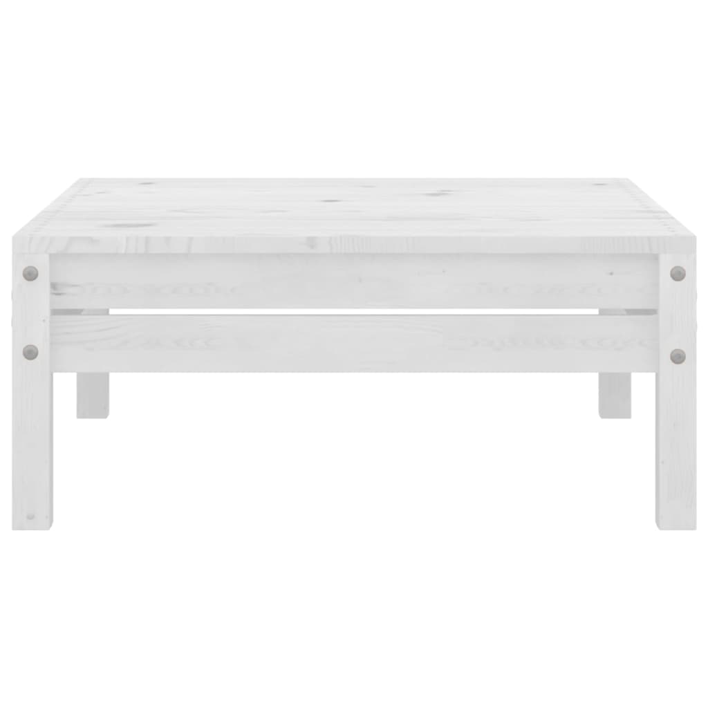 Set mobilier de grădină, 4 piese, alb, lemn masiv de pin GartenMobel Dekor