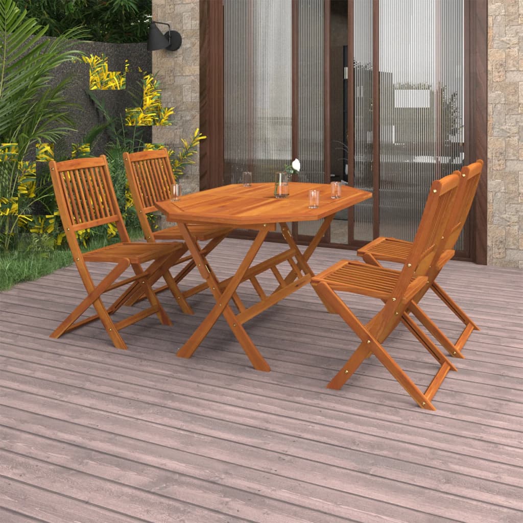 Set mobilier de grădină, 5 piese, lemn masiv de acacia GartenMobel Dekor
