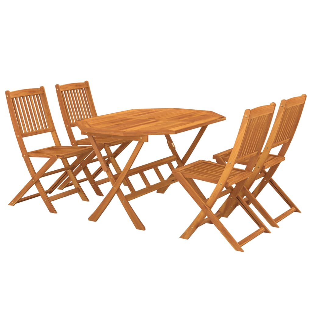 Set mobilier de grădină, 5 piese, lemn masiv de acacia GartenMobel Dekor