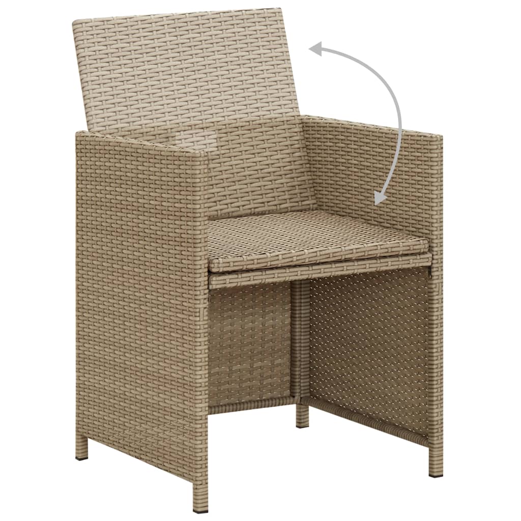 Set mobilier de grădină cu perne, 3 piese, bej GartenMobel Dekor