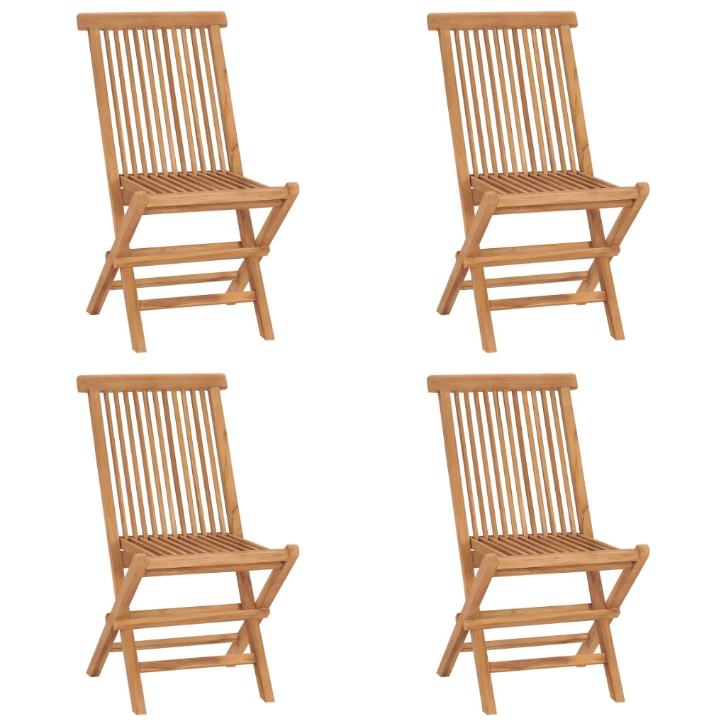 Set mobilier de exterior pliabil, 5 piese, lemn masiv de tec GartenMobel Dekor