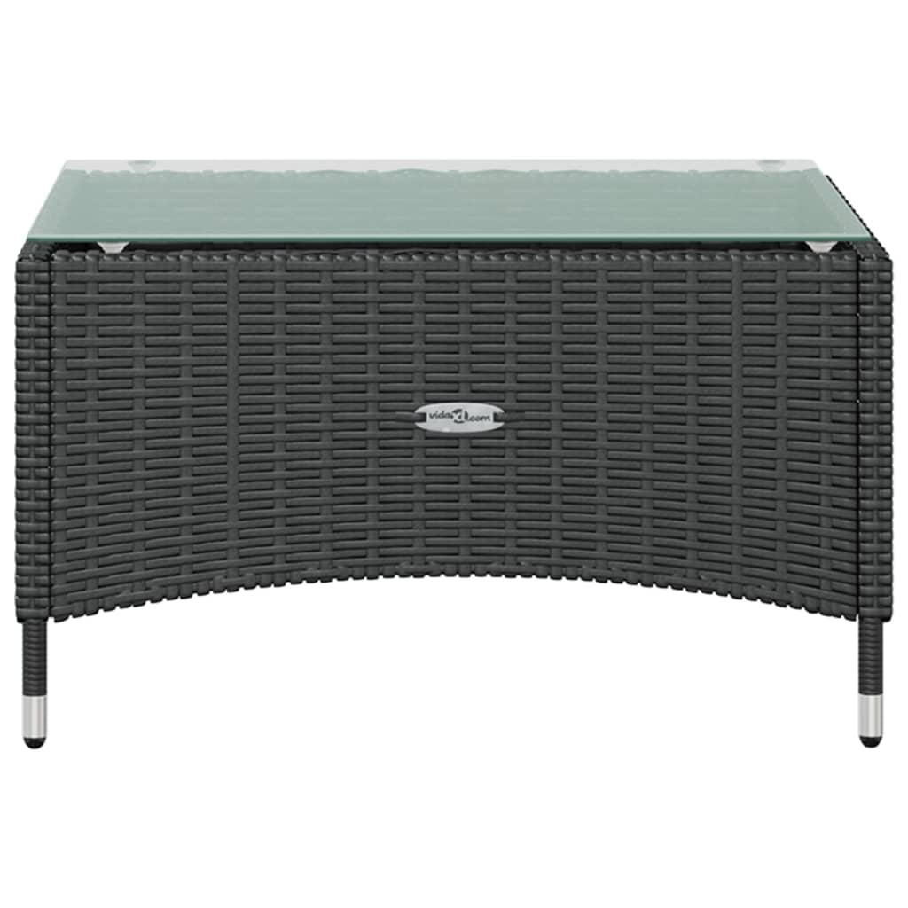 Set mobilier de grădină cu perne, 16 piese, negru, poliratan GartenMobel Dekor