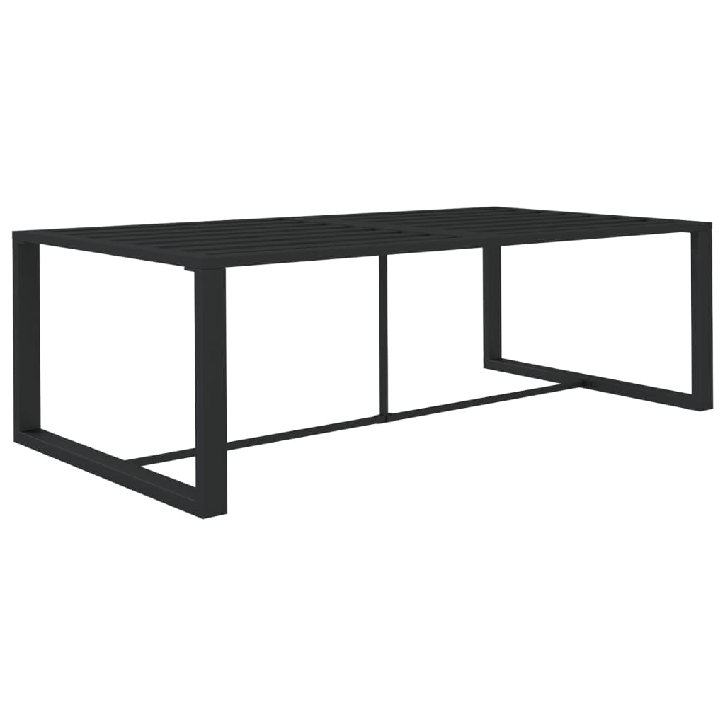Set mobilier de grădină cu perne, 7 piese, antracit, aluminiu GartenMobel Dekor