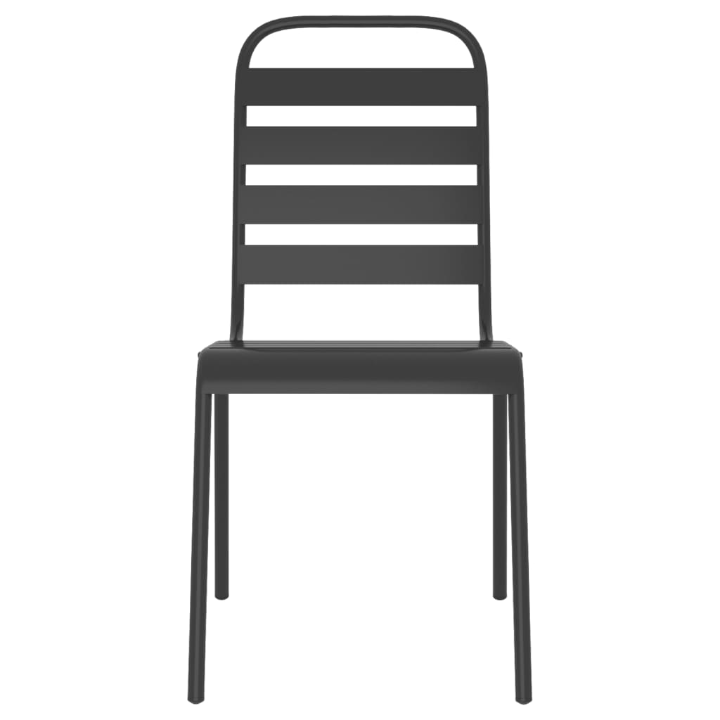 Set de masă grădină, 3 piese, antracit, oțel GartenMobel Dekor