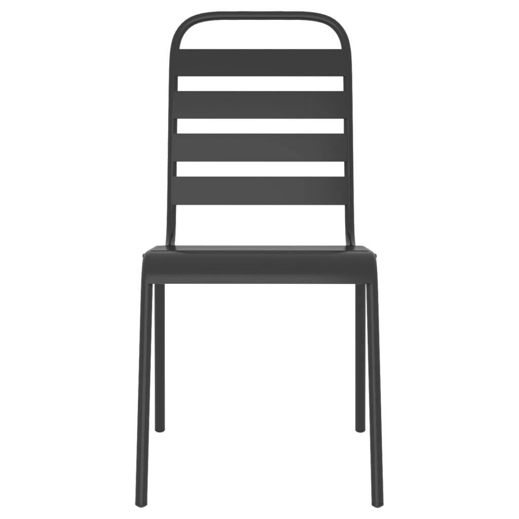 Set de masă grădină, 3 piese, antracit, oțel GartenMobel Dekor