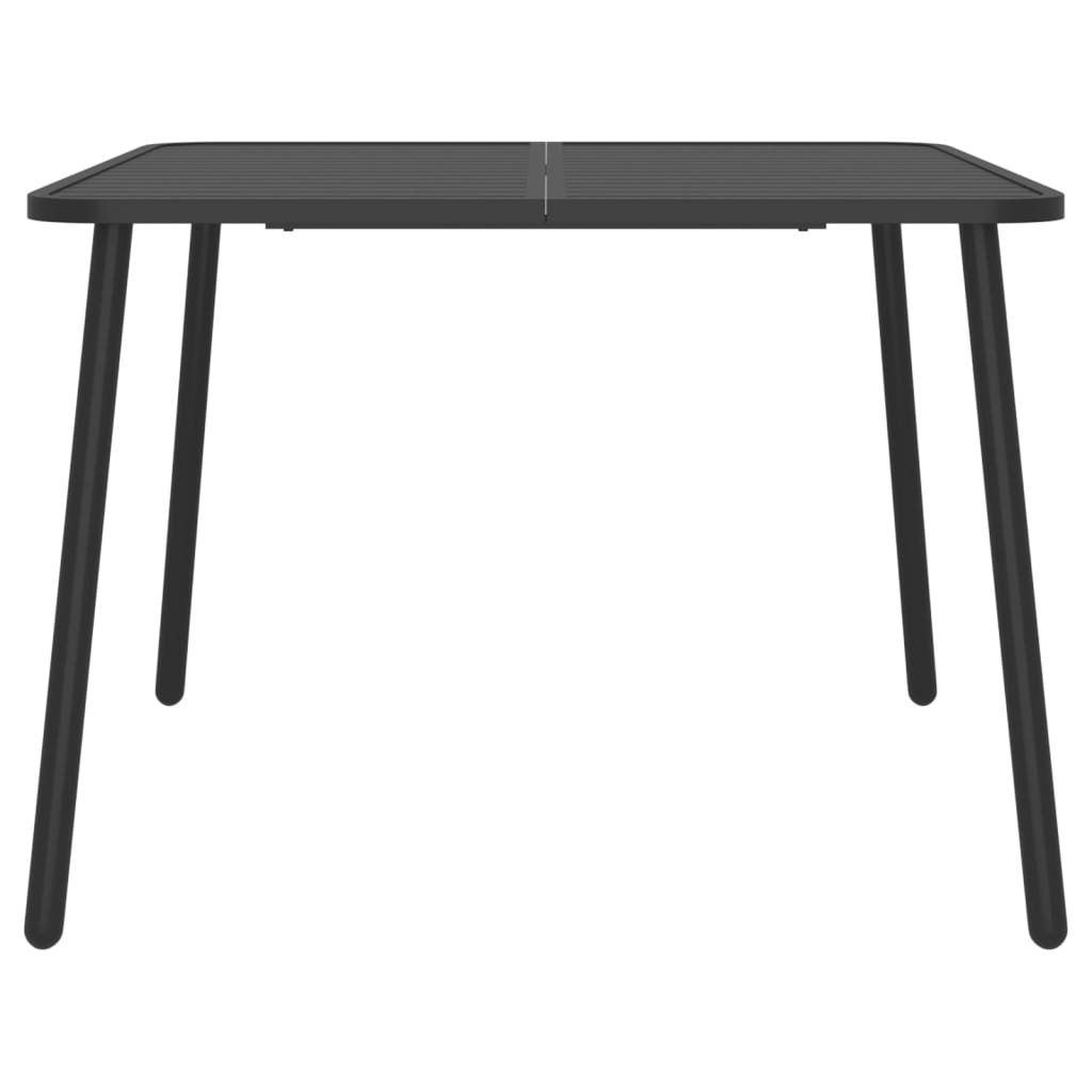 Set de masă pentru grădină, 7 piese, antracit, oțel GartenMobel Dekor