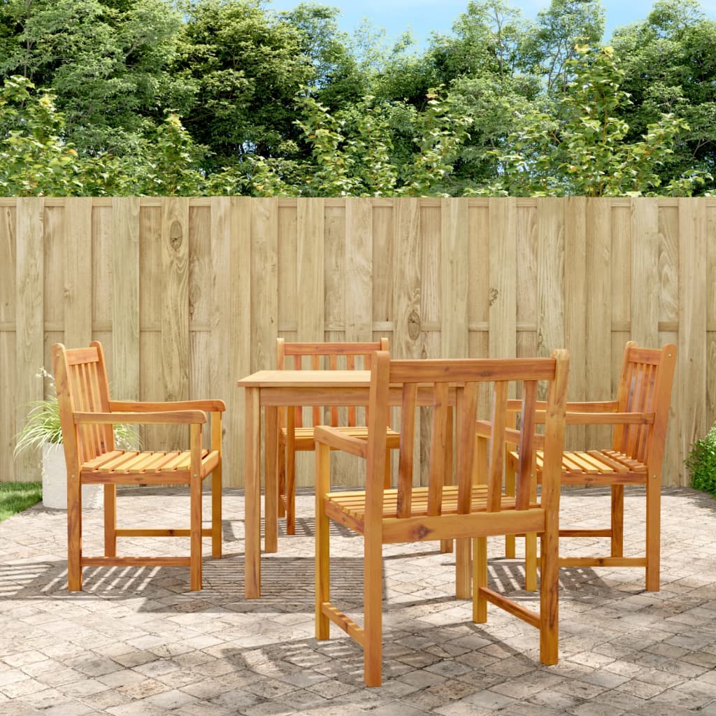 Set mobilier de grădină, 5 piese, lemn masiv de acacia GartenMobel Dekor