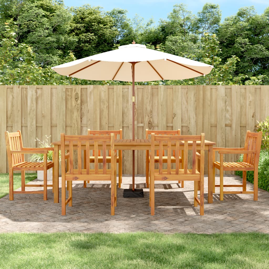 Set mobilier de grădină, 7 piese, lemn masiv de acacia GartenMobel Dekor