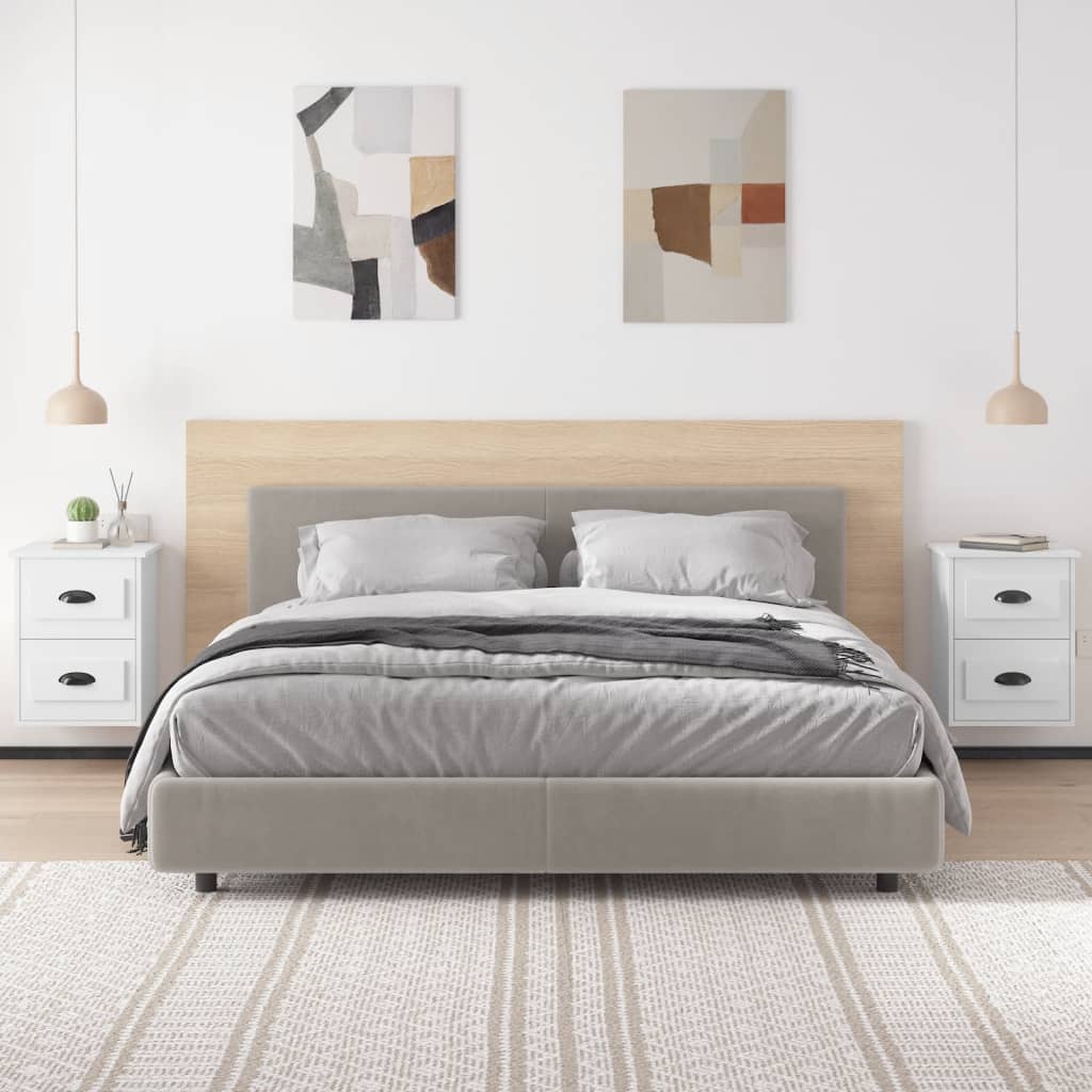 Noptiere de perete, 2 buc., alb, 41,5x36x53cm GartenMobel Dekor
