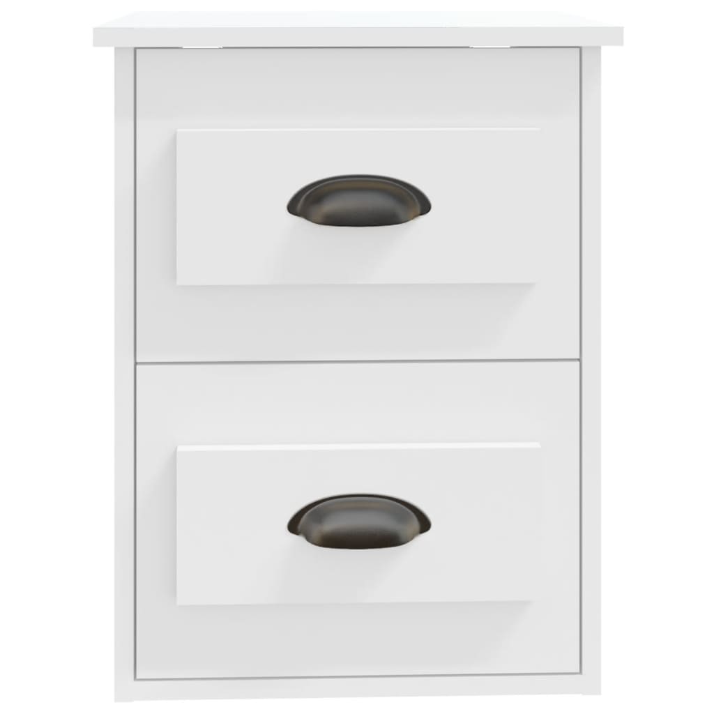 Noptiere de perete, 2 buc., alb, 41,5x36x53cm GartenMobel Dekor