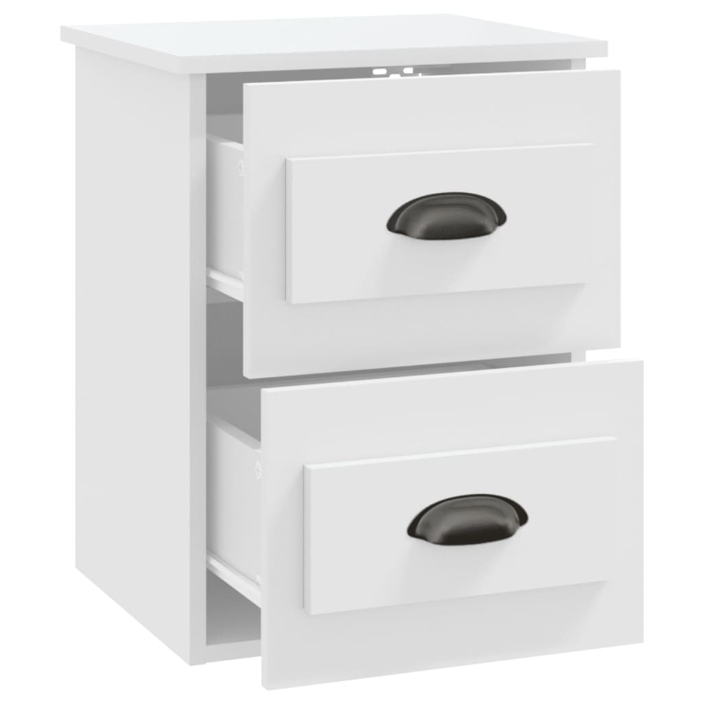 Noptiere de perete, 2 buc., alb, 41,5x36x53cm GartenMobel Dekor