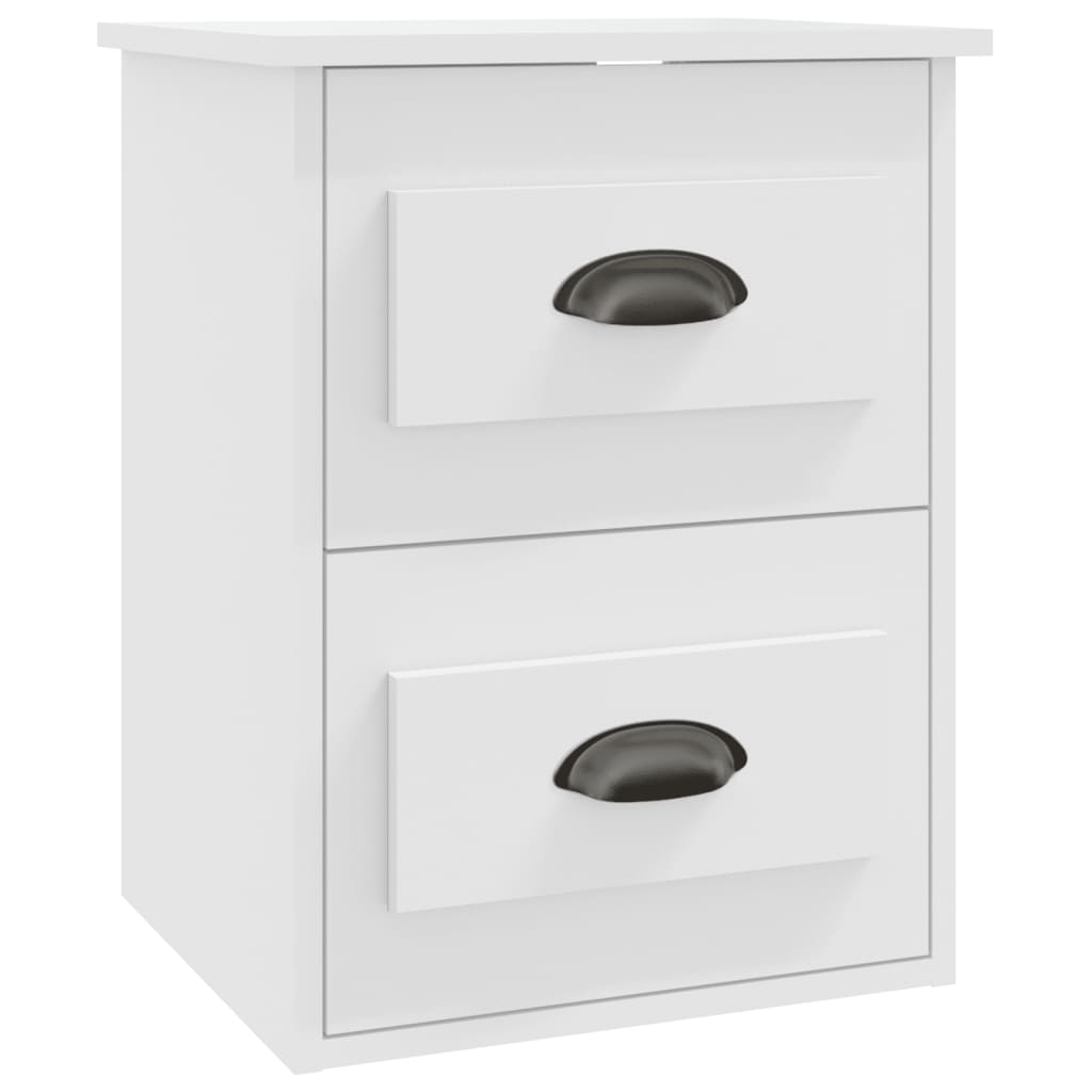 Noptiere de perete, 2 buc., alb, 41,5x36x53cm GartenMobel Dekor