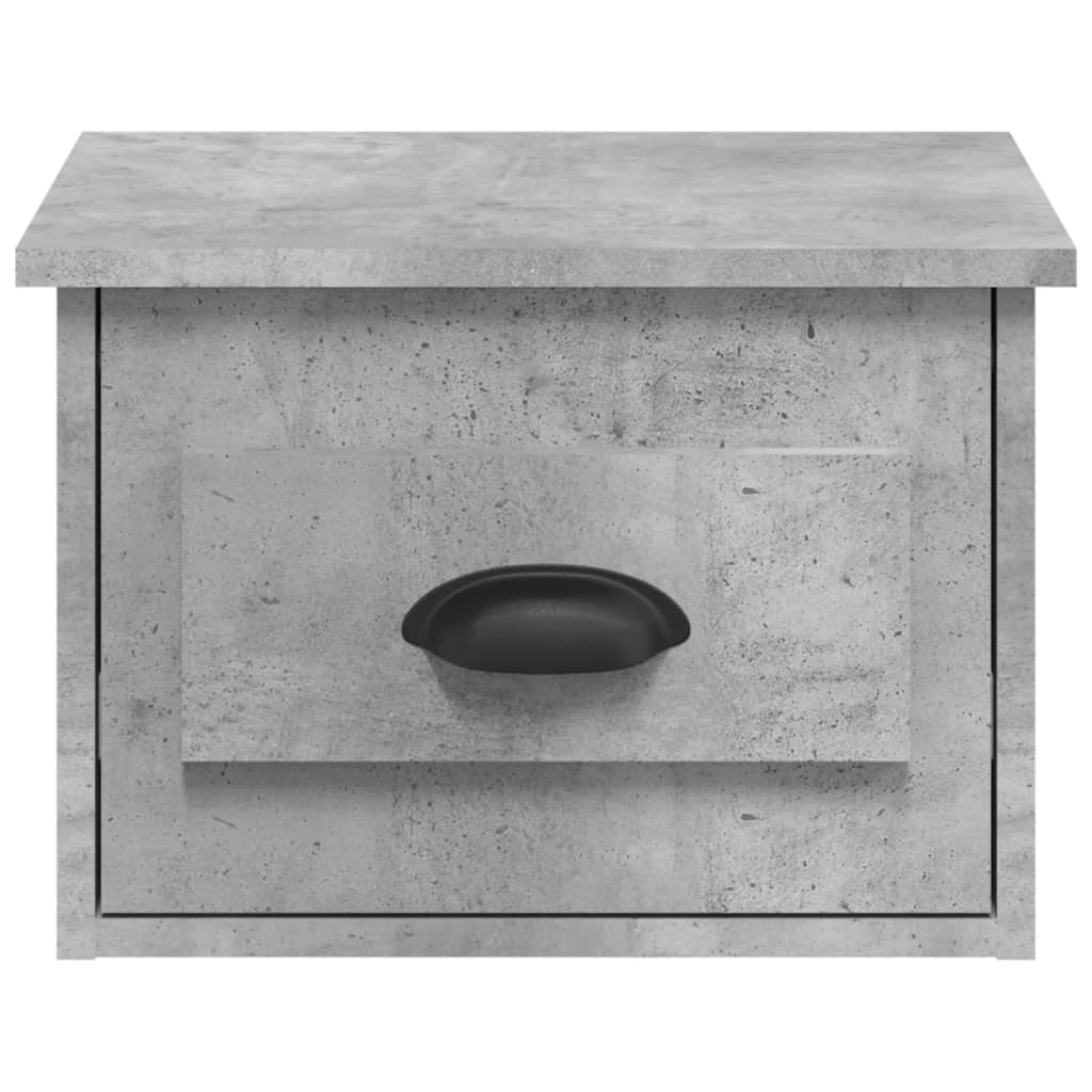 Noptiere de perete, 2 buc., gri beton, 41,5x36x28 cm GartenMobel Dekor
