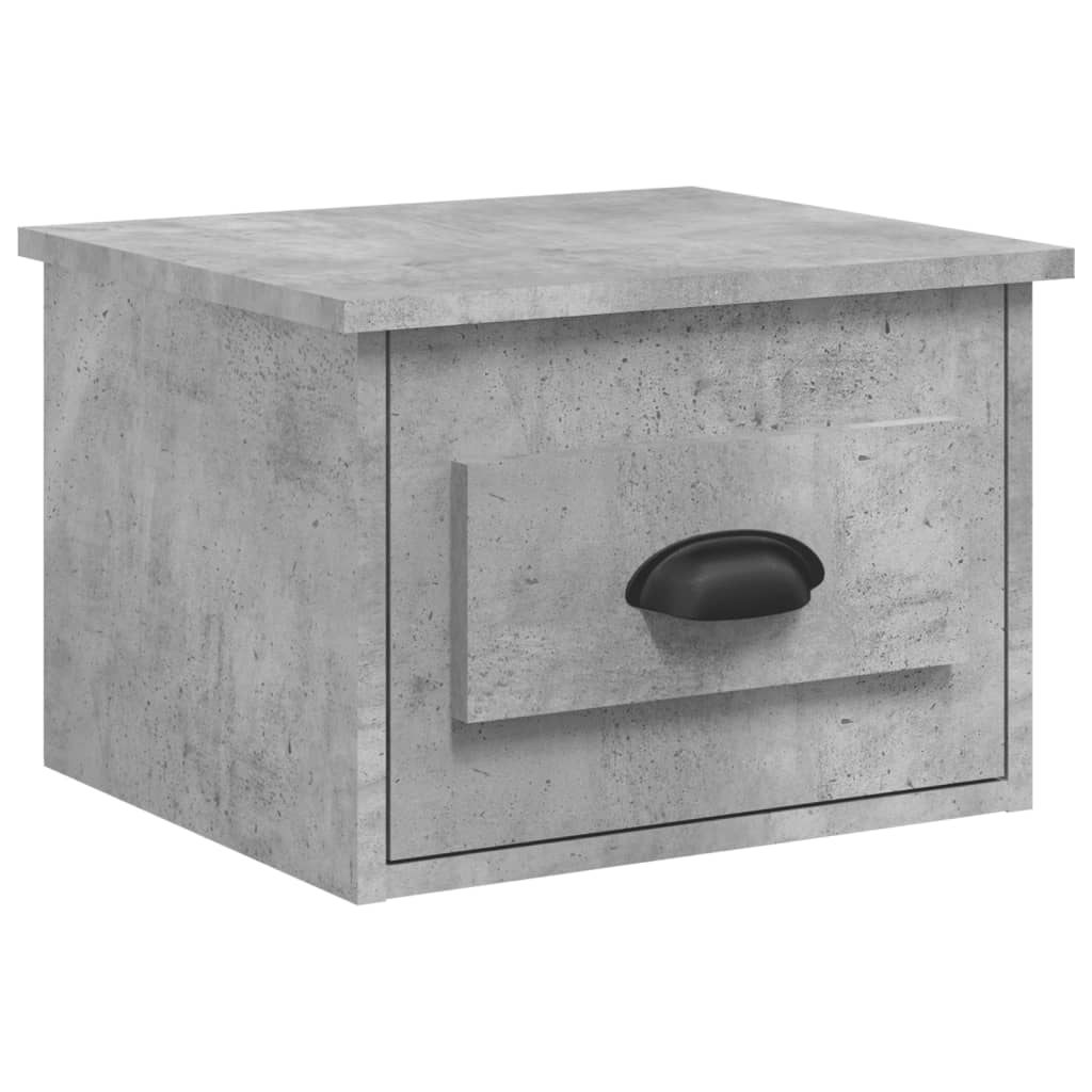Noptiere de perete, 2 buc., gri beton, 41,5x36x28 cm GartenMobel Dekor