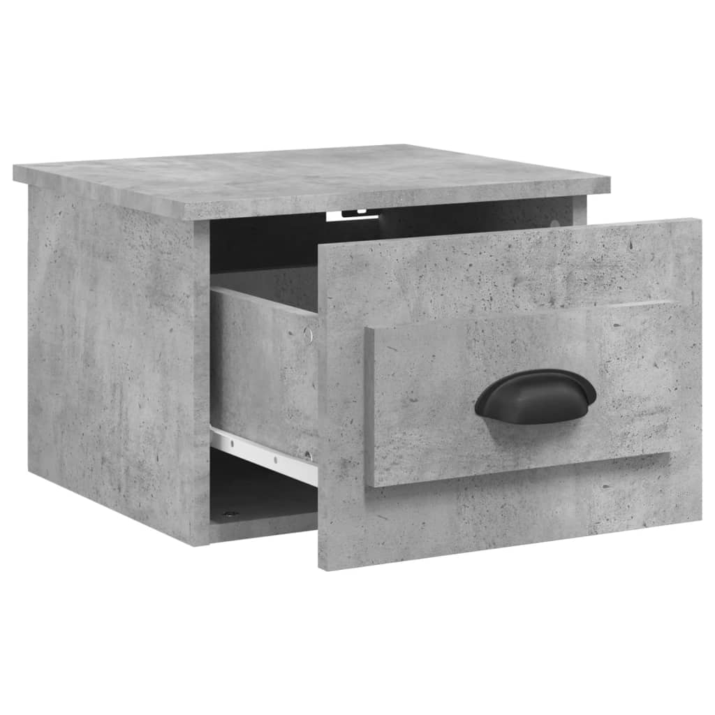 Noptiere de perete, 2 buc., gri beton, 41,5x36x28 cm GartenMobel Dekor
