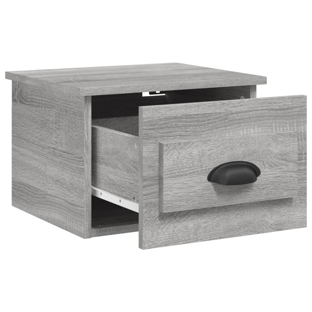 Noptiere de perete, 2 buc., gri sonoma, 41,5x36x28 cm GartenMobel Dekor