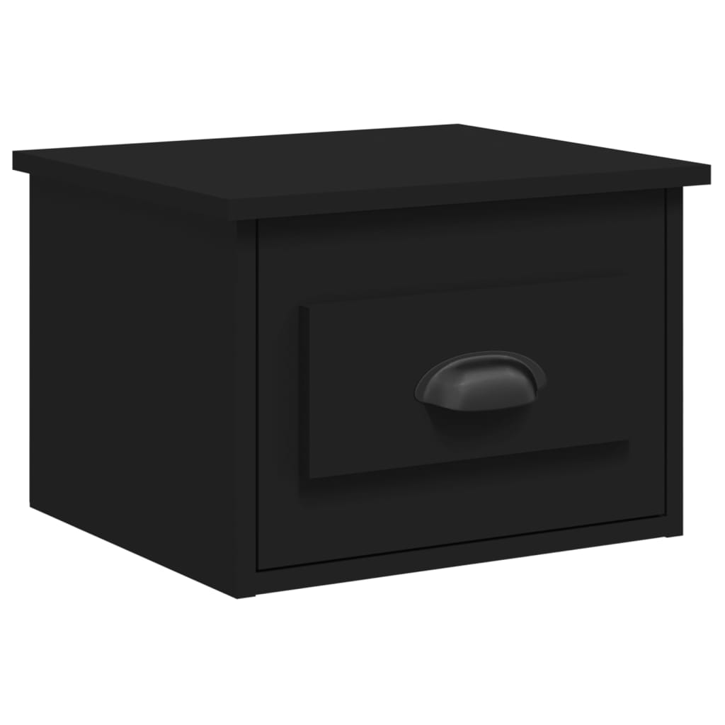 Noptiere de perete, 2 buc., negru, 41,5x36x28 cm GartenMobel Dekor