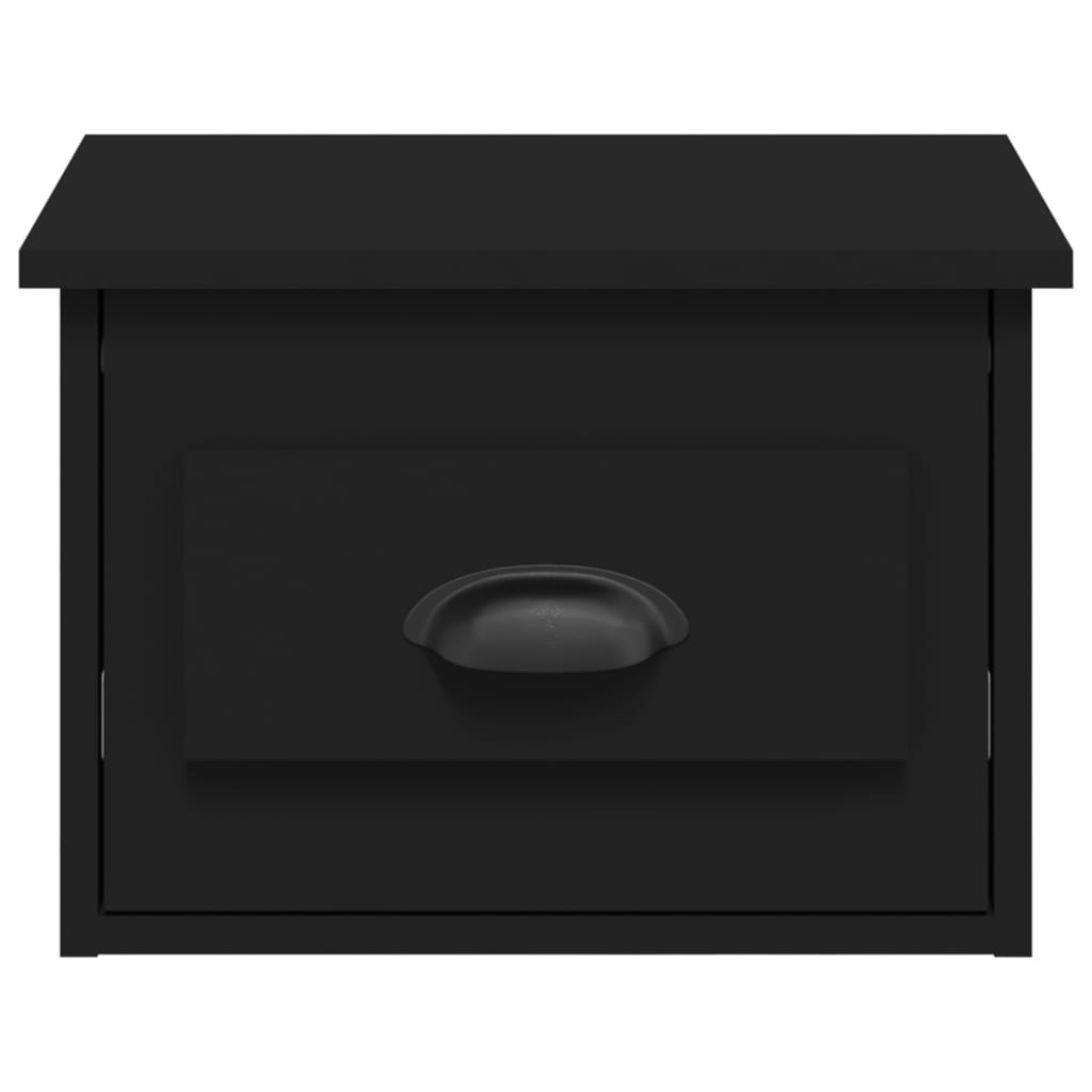 Noptiere de perete, 2 buc., negru, 41,5x36x28 cm GartenMobel Dekor