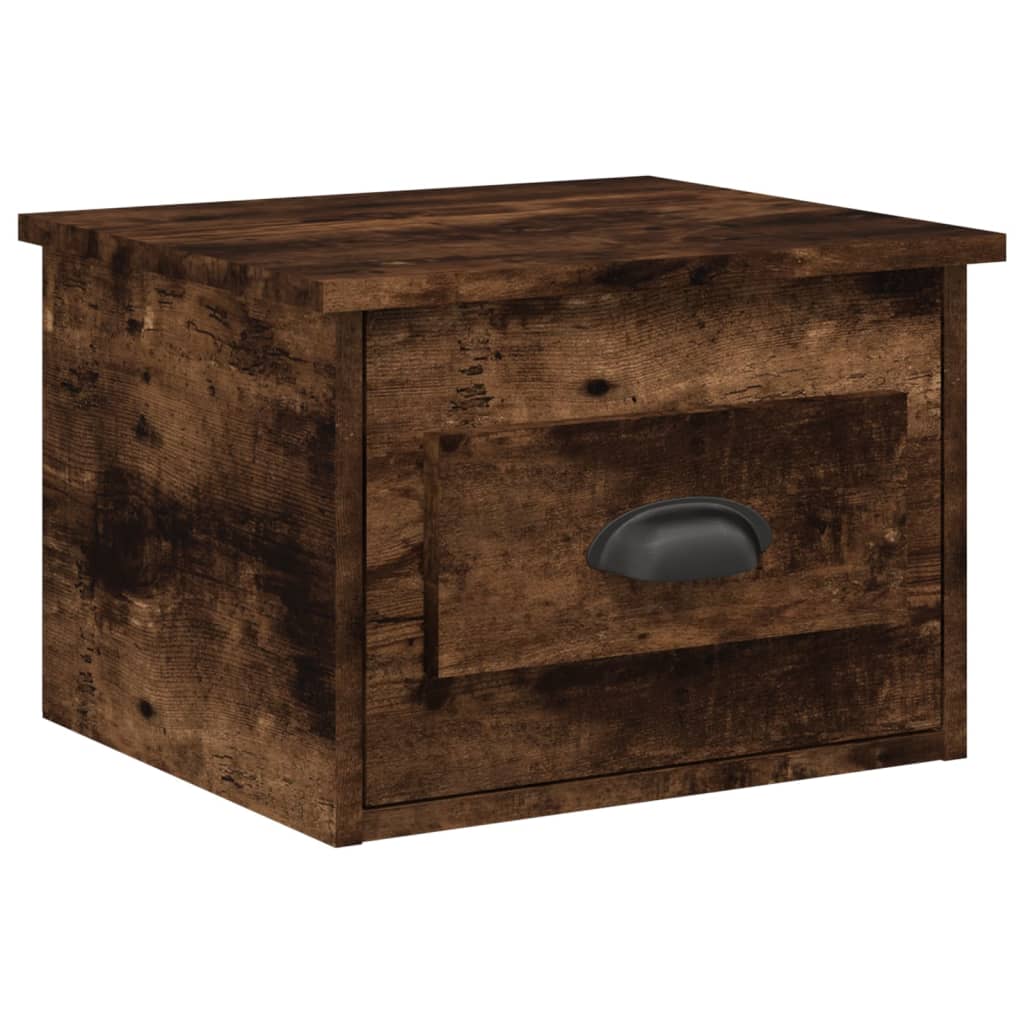 Noptiere de perete, 2 buc., stejar fumuriu, 41,5x36x28 cm GartenMobel Dekor