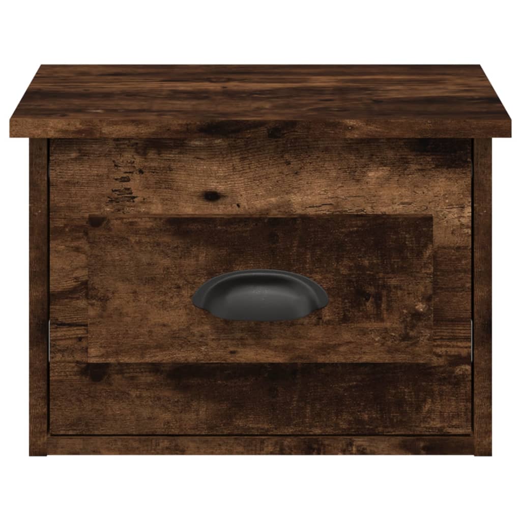 Noptiere de perete, 2 buc., stejar fumuriu, 41,5x36x28 cm GartenMobel Dekor