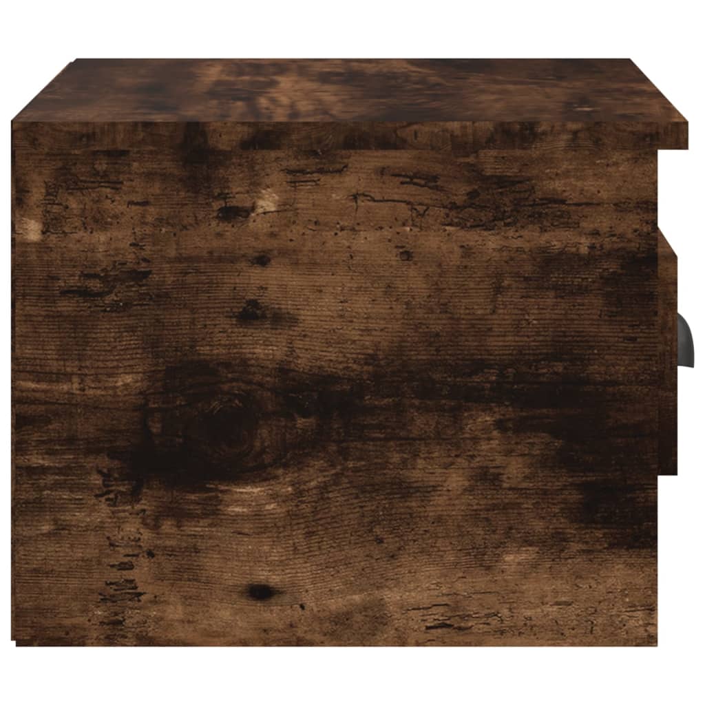 Noptiere de perete, 2 buc., stejar fumuriu, 41,5x36x28 cm GartenMobel Dekor
