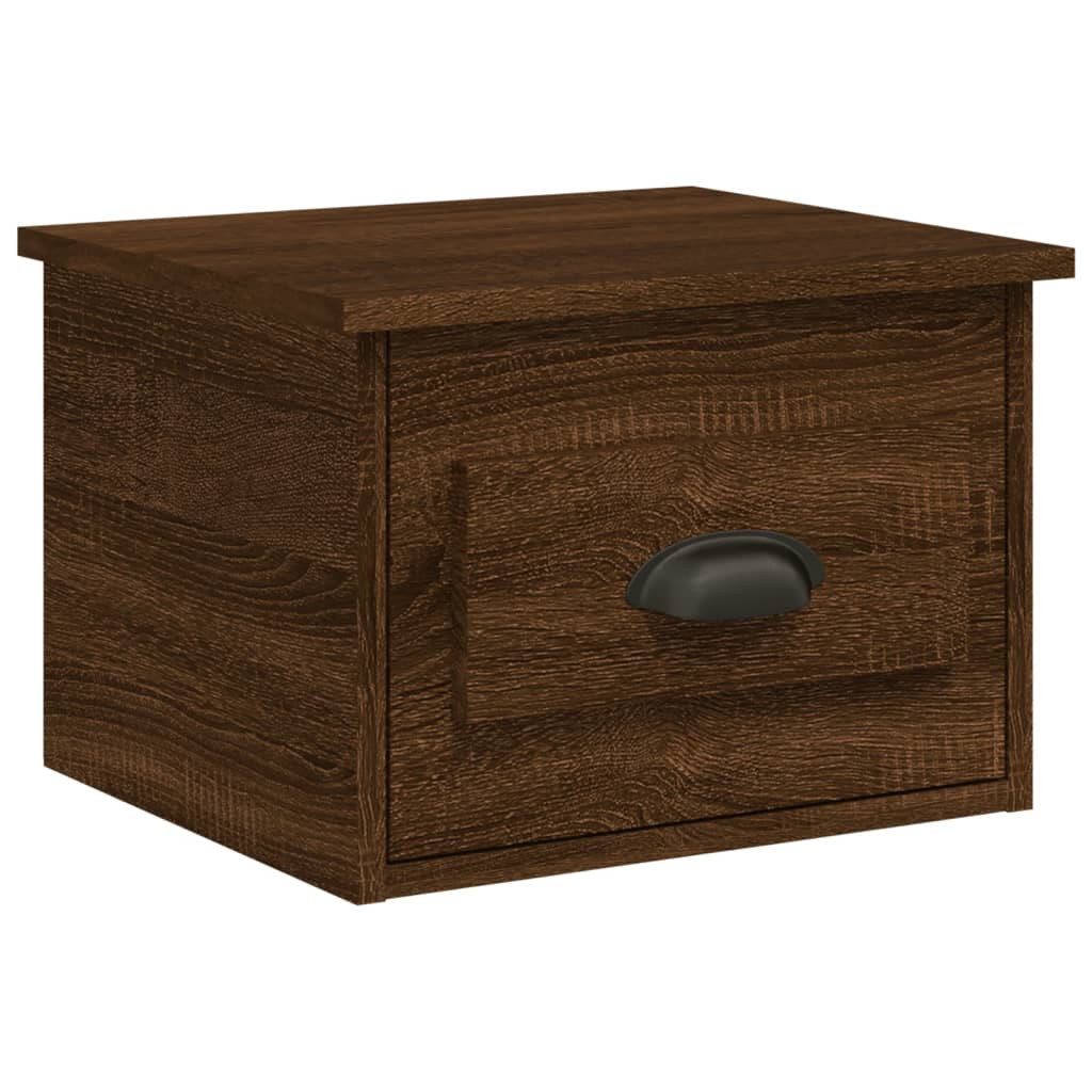 Noptiere de perete, 2 buc., stejar maro, 41,5x36x28 cm GartenMobel Dekor