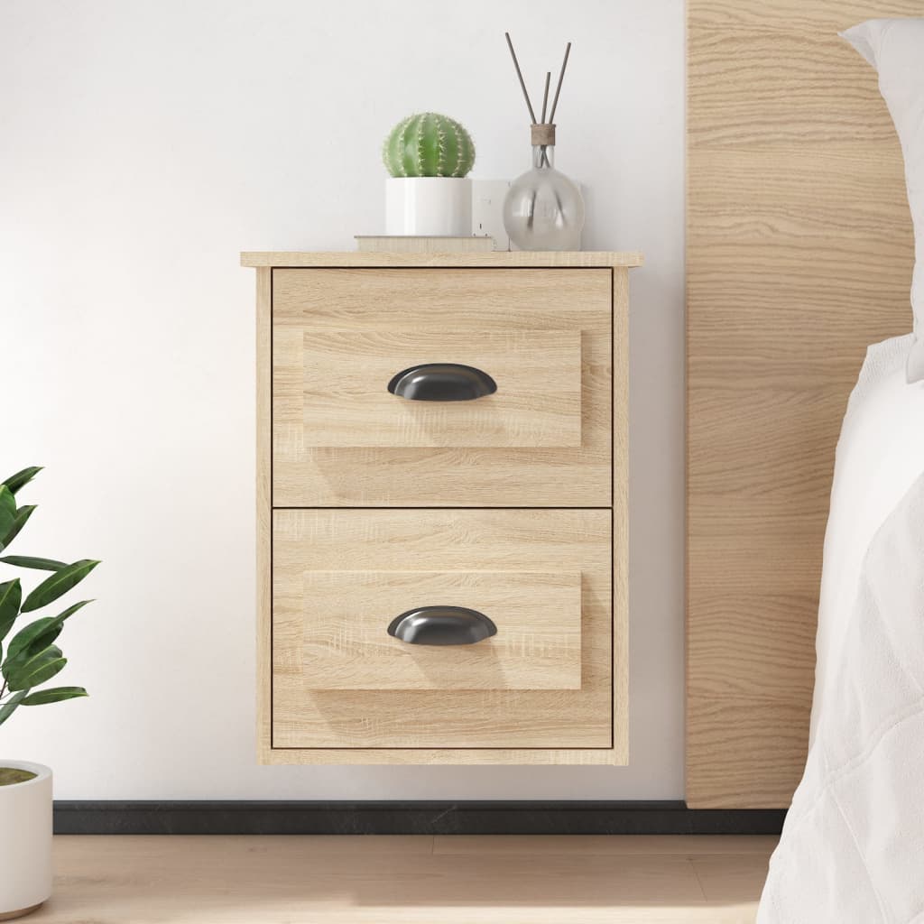 Noptiere de perete, 2 buc., stejar sonoma, 41,5x36x53cm GartenMobel Dekor