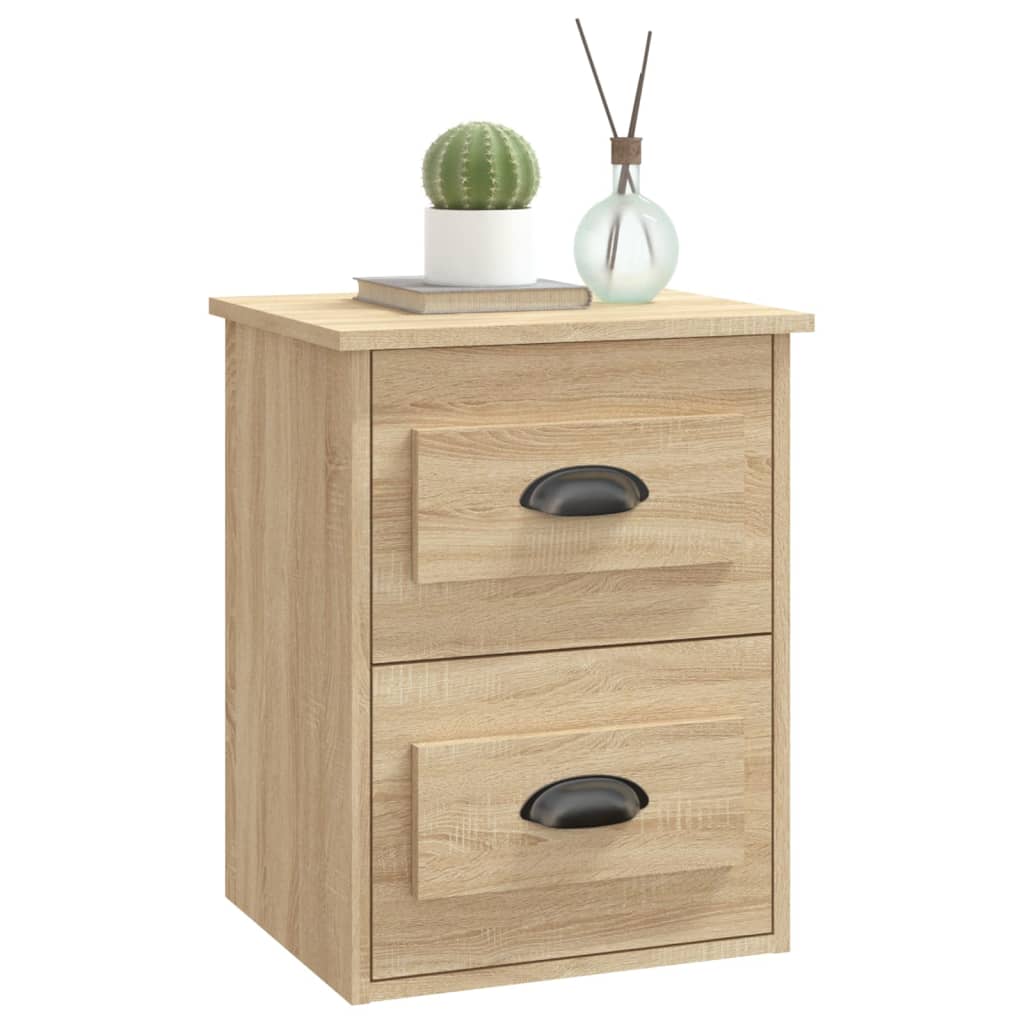 Noptiere de perete, 2 buc., stejar sonoma, 41,5x36x53cm GartenMobel Dekor