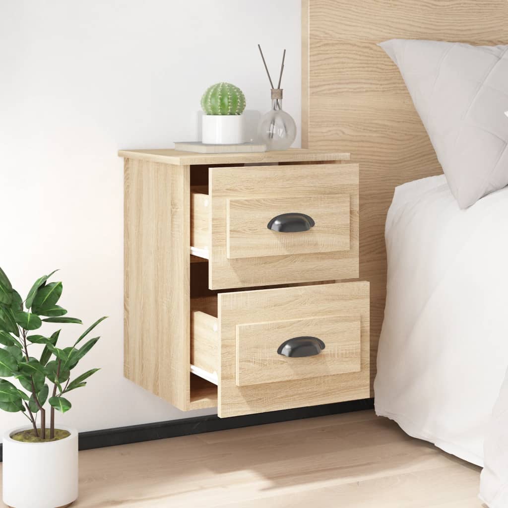 Noptiere de perete, 2 buc., stejar sonoma, 41,5x36x53cm GartenMobel Dekor