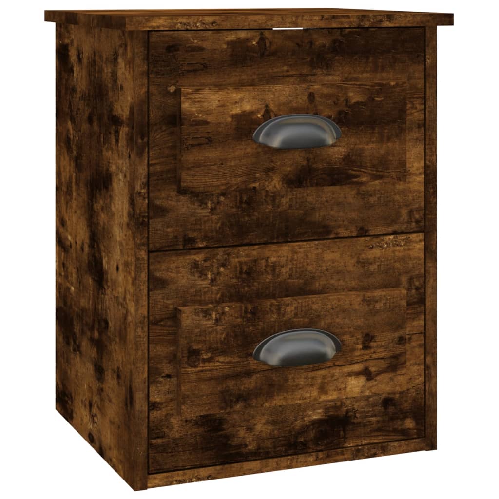 Noptiere pe perete, 2 buc., stejar afumat, 41,5x36x53 cm GartenMobel Dekor
