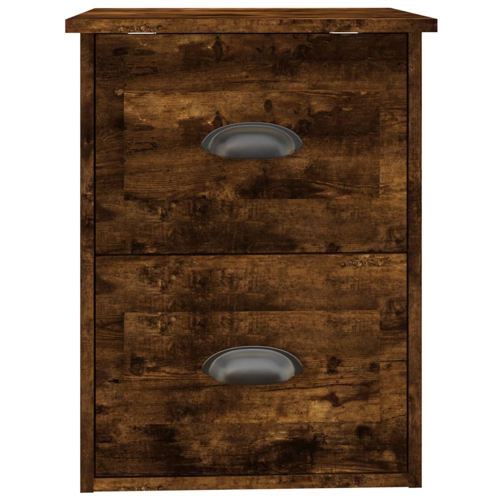 Noptiere pe perete, 2 buc., stejar afumat, 41,5x36x53 cm GartenMobel Dekor
