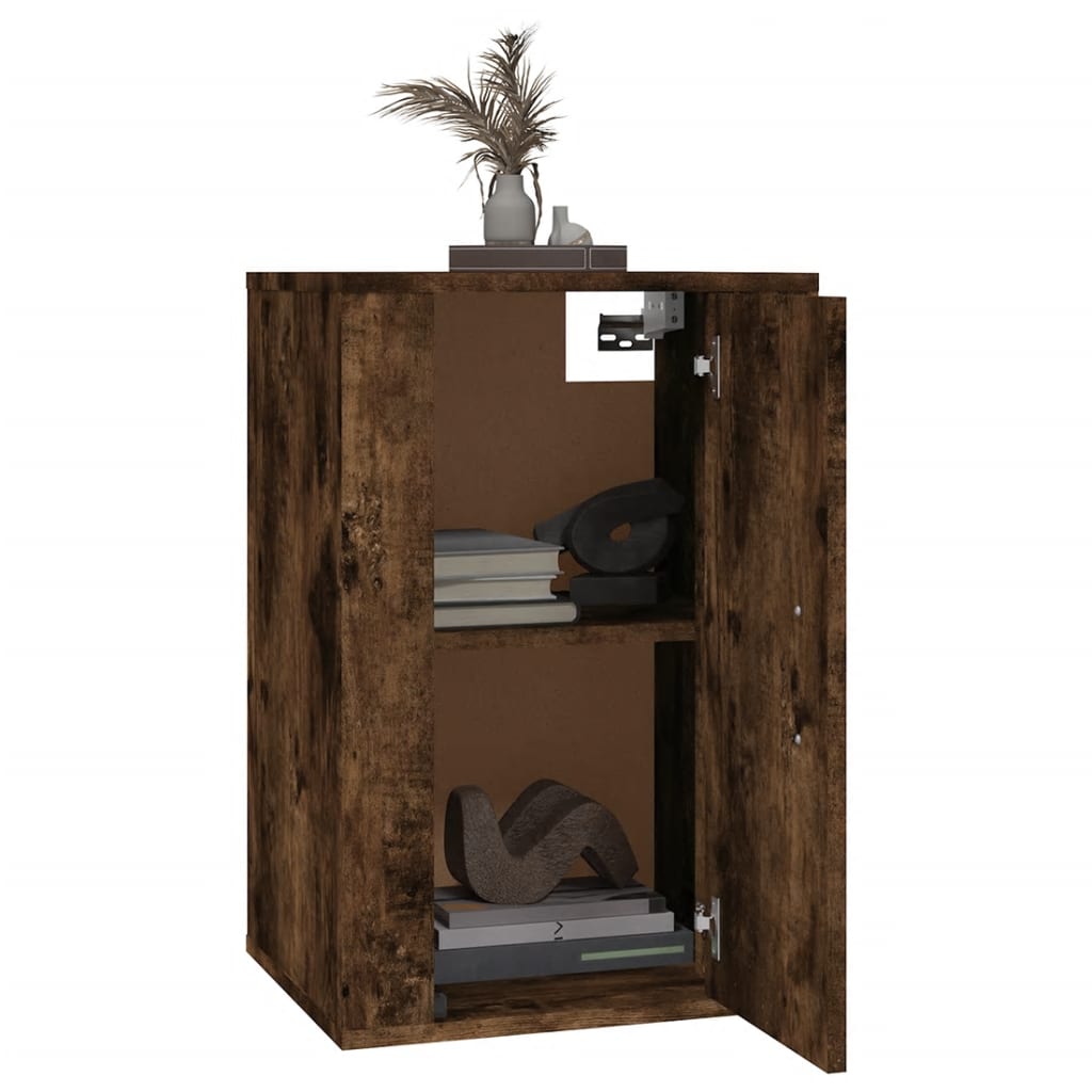 Dulapuri TV montaj pe perete 2 buc stejar fumuriu 40x34,5x60 cm GartenMobel Dekor
