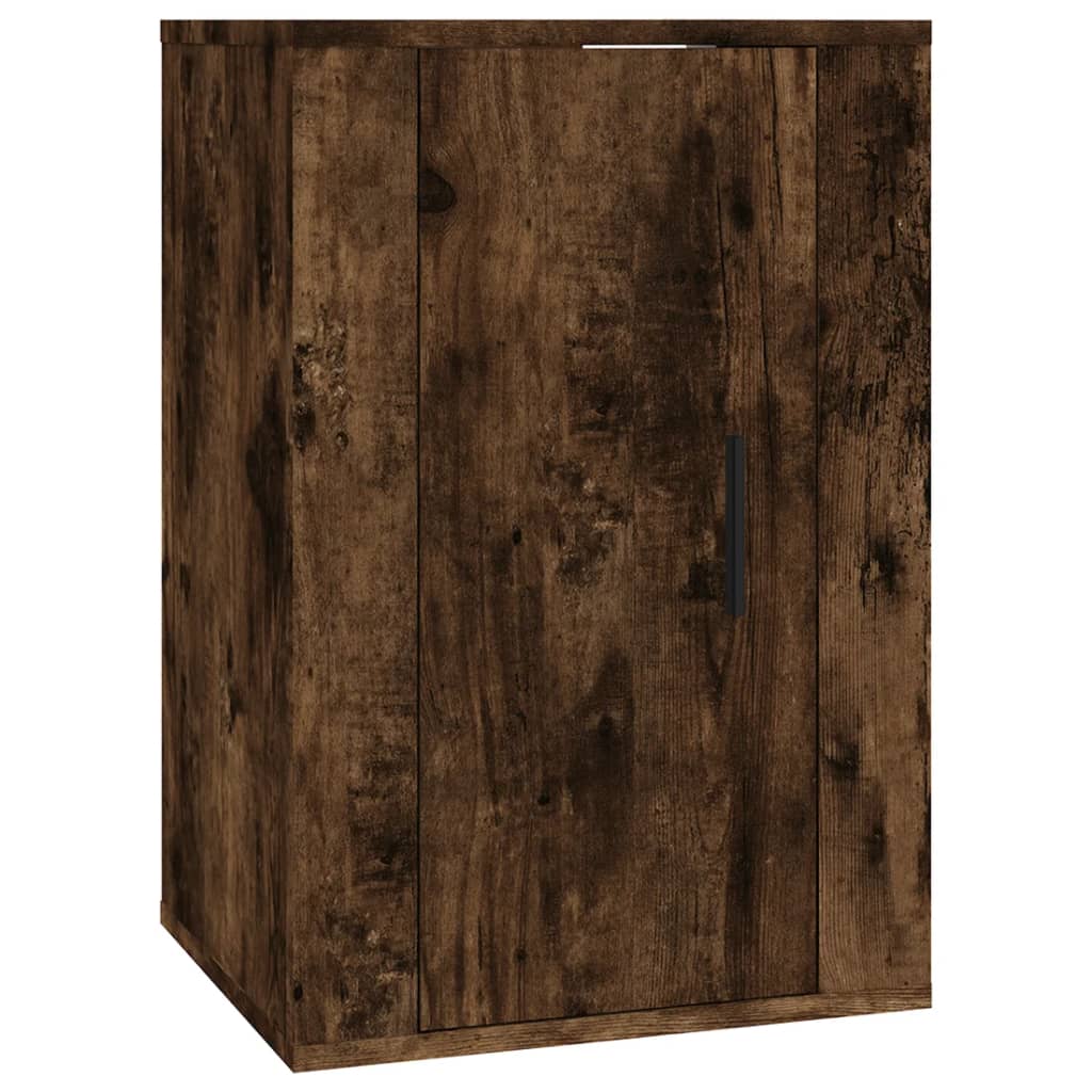 Dulapuri TV montaj pe perete 2 buc stejar fumuriu 40x34,5x60 cm GartenMobel Dekor